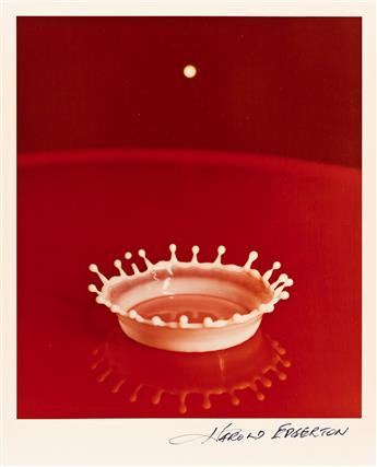 HAROLD "DOC" EDGERTON (1903-1990) Milk Drop Coronet.